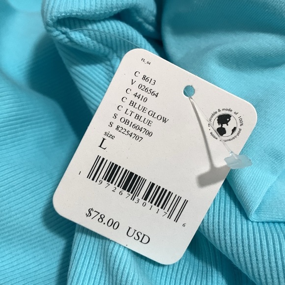 FP MOVEMENT Simply Layer Long Sleeve Open Back Oversized Top Blue Glow - Picture 13 of 14